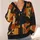 Dachshund Patchwork Motif for Weekend Travel and Everyday Layering Dog Lovers Gift All-over Print Knitted Cardigan - 4