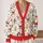 Santa Penguins And Cozy Winter Friends For Festive Holiday Casual Layering For Women All-over Print Knitted Cardigan - 2