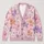 Pastel Poodle Dogs for Playful Fall Layering and Everyday Casual Weekend Wardrobe All-over Print Knitted Cardigan - 1