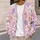 Pastel Poodle Dogs for Playful Fall Layering and Everyday Casual Weekend Wardrobe All-over Print Knitted Cardigan - 5