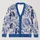 Blue Dog And Hot Air Balloon Garden Scene For Everyday Layering Women's Style All-over Print Knitted Cardigan - 1