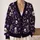 Gothic Skeleton Hearts and Moons for Halloween Nights and Casual Autumn Style for Women All-over Print Knitted Cardigan - 2