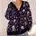 Gothic Skeleton Hearts and Moons for Halloween Nights and Casual Autumn Style for Women All-over Print Knitted Cardigan - 4