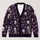 Gothic Skeleton Hearts and Moons for Halloween Nights and Casual Autumn Style for Women All-over Print Knitted Cardigan - 1