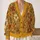 Autumn Wildflower Florals in Ochre and Rust for Cozy Everyday Layering and Gifting All-over Print Knitted Cardigan - 2