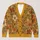 Autumn Wildflower Florals in Ochre and Rust for Cozy Everyday Layering and Gifting All-over Print Knitted Cardigan - 1