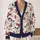 Pink Bow Skull Spiderweb Halloween Style for Cute Playful Everyday Autumn Layering Women All-over Print Knitted Cardigan - 2