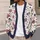 Pink Bow Skull Spiderweb Halloween Style for Cute Playful Everyday Autumn Layering Women All-over Print Knitted Cardigan - 5