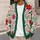 Red Poinsettia Holly Berry Florals For Festive Layering And Everyday Women's Style All-over Print Knitted Cardigan - 5