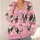 French Bulldog Bow Faces for Everyday Layering and Casual Spring Style for Women All-over Print Knitted Cardigan - 4