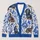 Blue Dachshund Hot Air Balloon Flowers for Cozy Dog Lover Gifts, Casual Days And Outings All-over Print Knitted Cardigan - 1