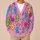 Colorful Cartoon Bacteria Motifs For Playful Casual Layering And Cozy Weekend Outings All-over Print Knitted Cardigan - 6