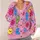 Colorful Cartoon Bacteria Motifs For Playful Casual Layering And Cozy Weekend Outings All-over Print Knitted Cardigan - 4