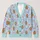 Light Blue Gingerbread Men and Candy Canes for Cozy Christmas Gatherings and Holiday Cheer All-over Print Knitted Cardigan - 1