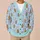 Light Blue Gingerbread Men and Candy Canes for Cozy Christmas Gatherings and Holiday Cheer All-over Print Knitted Cardigan - 6