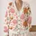 Pink Flowering Trees And Highland Cows For Cozy Everyday Layering Fans All-over Print Knitted Cardigan - 2