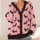 Dachshund Hearts for Casual Spring Layering, Women's Everyday Dog Lover Style Gift All-over Print Knitted Cardigan - 4