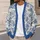 Blue White Scenic Balloon Tropical Landscape Style for Travel and Everyday Wear Gift All-over Print Knitted Cardigan - 5