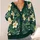 Tropical Hibiscus Floral Jungle Leaves for Resort Travel and Everyday Layering Women All-over Print Knitted Cardigan - 4