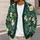 Tropical Hibiscus Floral Jungle Leaves for Resort Travel and Everyday Layering Women All-over Print Knitted Cardigan - 5