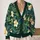 Tropical Hibiscus Floral Jungle Leaves for Resort Travel and Everyday Layering Women All-over Print Knitted Cardigan - 2