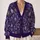 Purple Botanical Ornaments for Cozy Autumn Layering and Holiday Gatherings for Women All-over Print Knitted Cardigan - 2