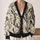 Ravens, Gnarled Trees and Autumn Skulls for Halloween Gatherings and Casual Layering All-over Print Knitted Cardigan - 2
