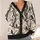 Ravens, Gnarled Trees and Autumn Skulls for Halloween Gatherings and Casual Layering All-over Print Knitted Cardigan - 4
