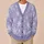Lavender Snowflake Motif for Cozy Winter Layering and Festive Gatherings for Her All-over Print Knitted Cardigan - 6