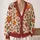 Autumn Maple Leaves And Berries For Cozy Layering Women's Seasonal Wardrobe Style All-over Print Knitted Cardigan - 2