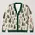 Green Christmas Tree Holiday Motif For Cozy Winter Layering And Festive Everyday Style All-over Print Knitted Cardigan - 1
