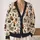 Gothic Skull Eyeball Candles And Spiderwebs For Halloween Layering Women's Style All-over Print Knitted Cardigan - 2