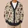 Gothic Skull Eyeball Candles And Spiderwebs For Halloween Layering Women's Style All-over Print Knitted Cardigan - 6