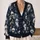 Spooky Skull Ghosts And Bats For Halloween Nights And Autumn Layering For Women All-over Print Knitted Cardigan - 2