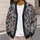 Red Holly Berries And Black Bat Motif For Cozy Fall Layering, Women's Gothic Style All-over Print Knitted Cardigan - 5
