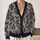 Red Holly Berries And Black Bat Motif For Cozy Fall Layering, Women's Gothic Style All-over Print Knitted Cardigan - 2