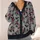 Red Holly Berries And Black Bat Motif For Cozy Fall Layering, Women's Gothic Style All-over Print Knitted Cardigan - 4