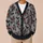 Red Holly Berries And Black Bat Motif For Cozy Fall Layering, Women's Gothic Style All-over Print Knitted Cardigan - 6