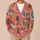 Coral Sea Life Motifs for Colorful Coastal Layering, Women’s Everyday Winter Style All-over Print Knitted Cardigan - 6