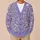 Lavender Wildflower Sprigs for Relaxed Everyday Layering and Autumn Weekend Style All-over Print Knitted Cardigan - 6