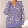 Lavender Wildflower Sprigs for Relaxed Everyday Layering and Autumn Weekend Style All-over Print Knitted Cardigan - 4