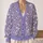 Lavender Wildflower Sprigs for Relaxed Everyday Layering and Autumn Weekend Style All-over Print Knitted Cardigan - 2