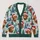 Highland Cow Santa Hat Holiday Woodland Scene For Cozy Winter Layering For Women All-over Print Knitted Cardigan - 1
