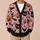 Cute Gothic Cats, Bats And Pumpkins For Halloween Parties, Casual Layering, Women All-over Print Knitted Cardigan - 6