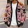 Cute Gothic Cats, Bats And Pumpkins For Halloween Parties, Casual Layering, Women All-over Print Knitted Cardigan - 5