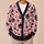 Pink Halloween Bats And Skull Cupcakes For Spooky Fall Parties, Women's Plus Size All-over Print Knitted Cardigan - 6