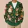 Christmas Cat Holiday Motifs For Cozy Winter Layering, Festive Women’s Seasonal Gift All-over Print Knitted Cardigan - 6