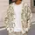 Vintage Ivory Floral Vine Motif for Cozy Spring Layering and Relaxed Everyday Style All-over Print Knitted Cardigan - 5