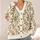Vintage Ivory Floral Vine Motif for Cozy Spring Layering and Relaxed Everyday Style All-over Print Knitted Cardigan - 4