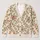 Vintage Ivory Floral Vine Motif for Cozy Spring Layering and Relaxed Everyday Style All-over Print Knitted Cardigan - 1